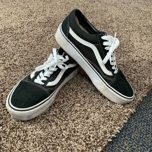 Black Platform Vans